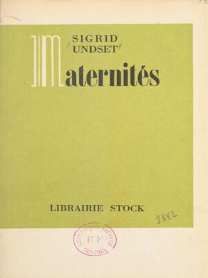 cover image of Maternités
